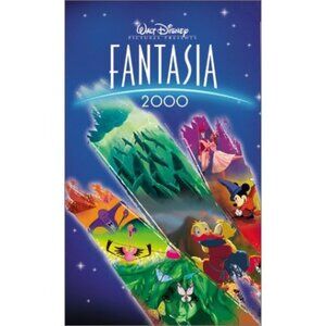 Walt Disneys Fantasia 2000 VHS With Case & Booklet